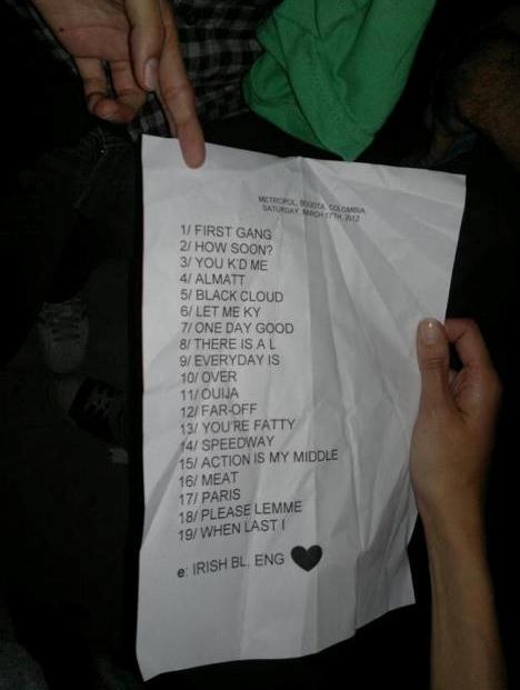 setlist colombia morrissey
